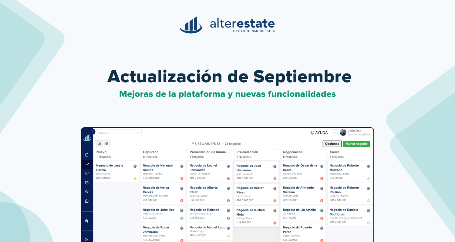 Actualizaciones en AlterEstate 2021