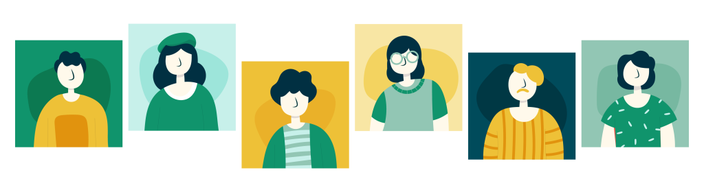 Personajes ilustrados del equipo de AlterEstate