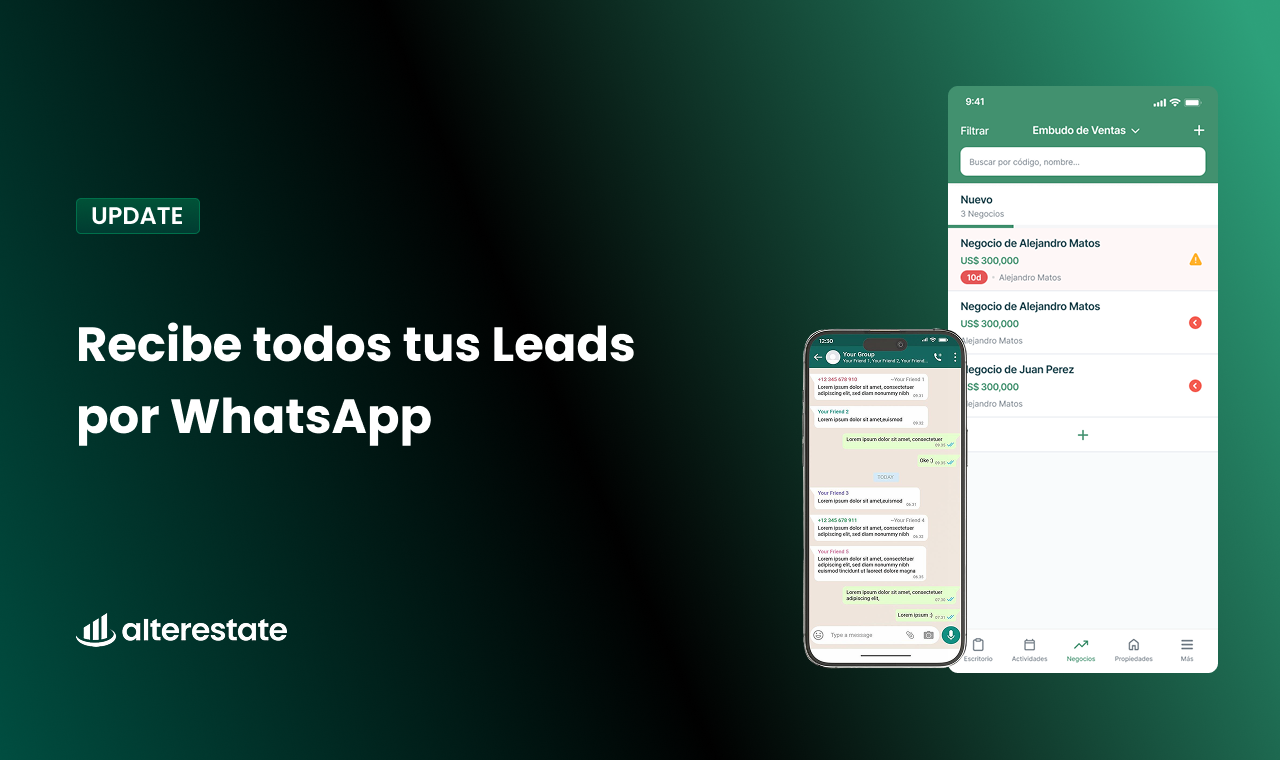 Recibe todos tus Leads por WhatsApp